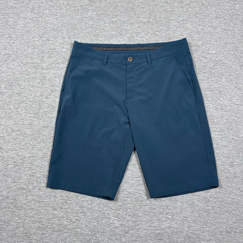 Primo Golf Shorts Mens Size 34 Blue Performance Stretch 11'' Outdoor Chino